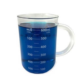 Supertek® Beaker Mug, Glass, 600ml