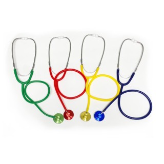 Supertek® Stethoscopes, Assorted Colors, Pack of 4