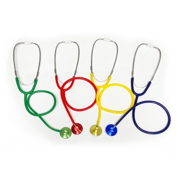 Supertek® Stethoscopes, Assorted Colors, Pack of 4