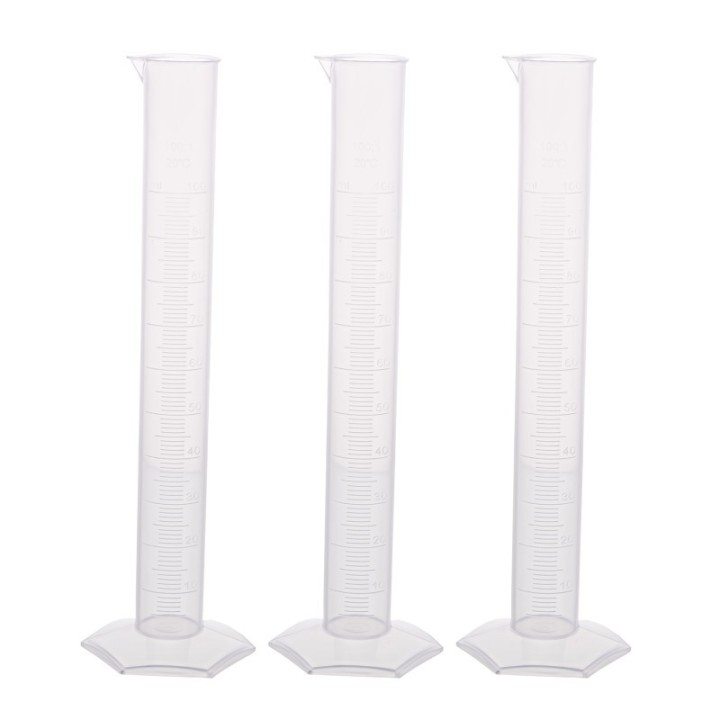 Supertek® Polypropylene Measuring Cylinder, Hexagonal Base, 1000ml, Pack of 3