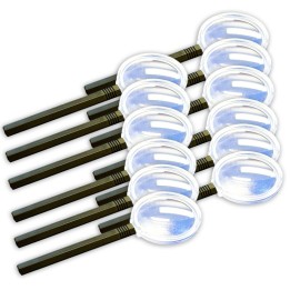 Supertek® 3X Magnifier, Plastic, 6", Pack of 12