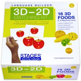 Stages Learning Materials Language Builder® 3D-2D Matching Kit, Foods