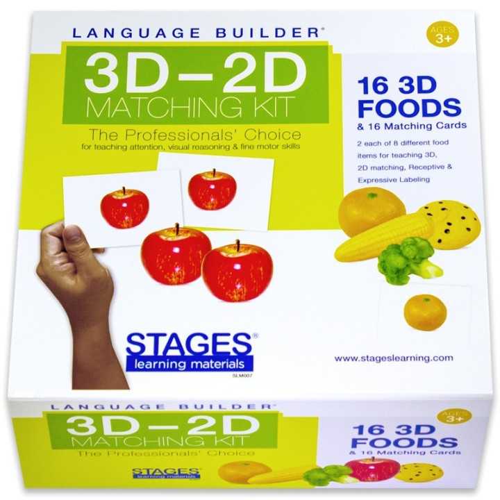 Stages Learning Materials Language Builder® 3D-2D Matching Kit, Foods