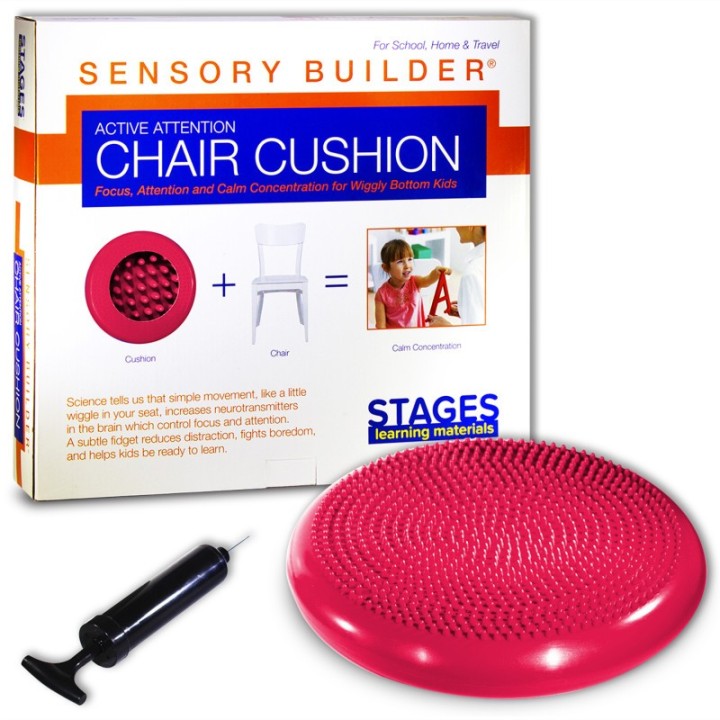 Stages Learning Materials Sensory Builder® Active Attention Chair Cushion, Red