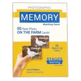 Stages Learning Materials Photographic Memory Matching Game, On the Farm