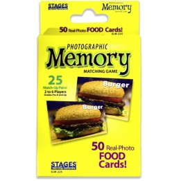 Stages Learning Materials Photographic Memory Matching Game, Food