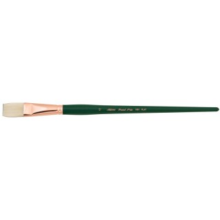 Silver Brush Grand Prix Brush, Flat, Long Handle, Size 12