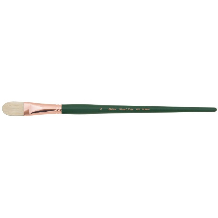 Silver Brush Grand Prix Brush, Filbert, Long Handle, Size 12