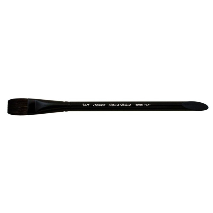 Silver Brush Black Velvet® Brush, Square Wash, Size 3/4