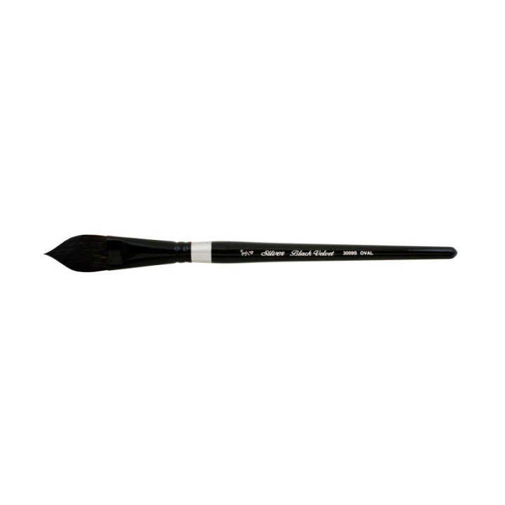 Silver Brush Black Velvet® Brush, Oval Wash, Size 3/4