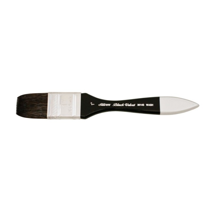 Silver Brush Black Velvet® Brush, Wide Wash Blender, Size 1