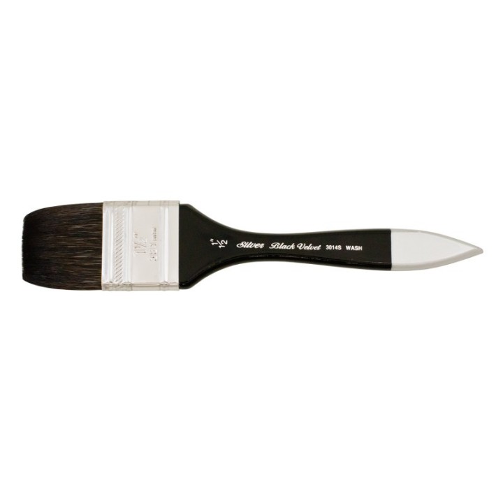 Silver Brush Black Velvet® Brush, Wide Wash Blender, Size 1-1/2