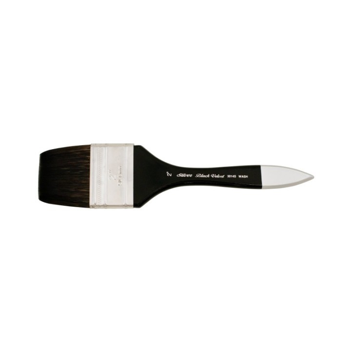 Silver Brush Black Velvet® Brush, Wide Wash Blender, Size 2
