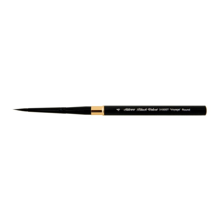 Silver Brush Black Velvet® Voyage™ Travel Round Brush, Size 4