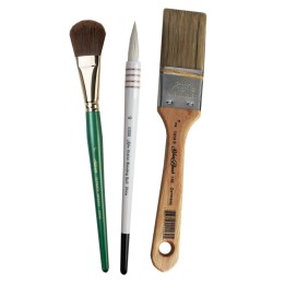 Silver Brush Larger Blending Mix Brush Set, 3 Brushes