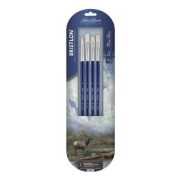 Silver Brush Bristlon Brush Assortment, Size 6, 4 Brushes