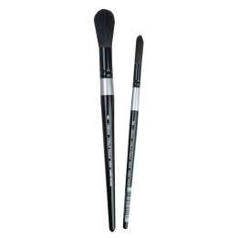 Silver Brush Black Velvet Jumbo Round Brushes, Set of 2