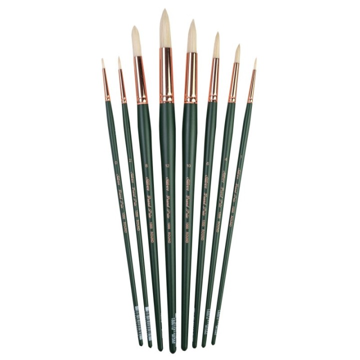 Silver Brush Grand Prix All Rounds, 8 Brushes