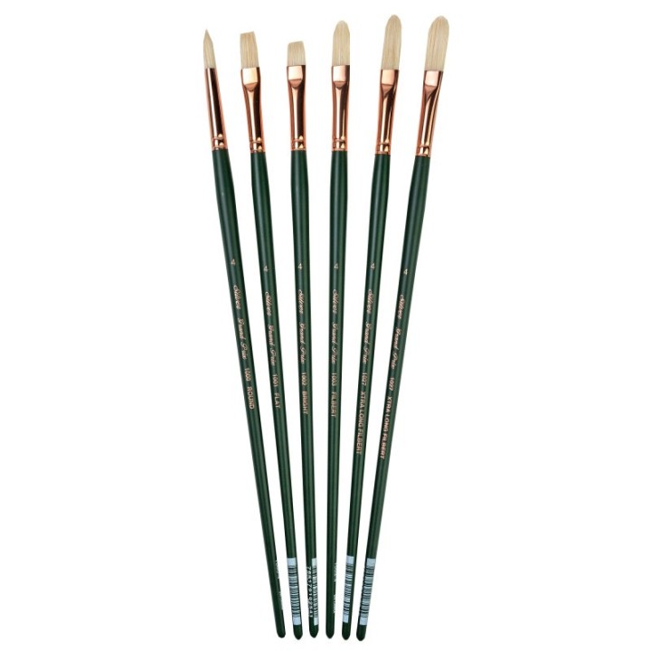 Silver Brush Grand Prix Size 4 Variety Set, 6 Brushes