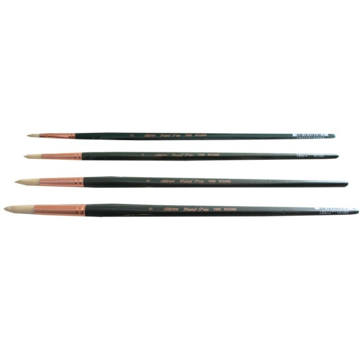 Silver Brush Grand Prix Even Rounds, 4 Brushes