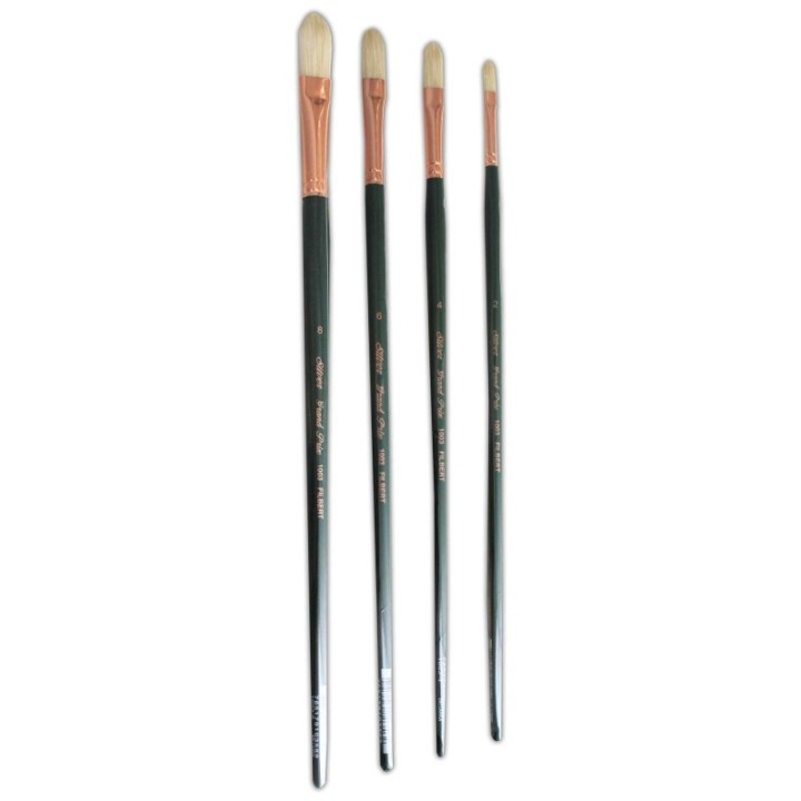 Silver Brush Grand Prix Even Filberts, 4 Brushes