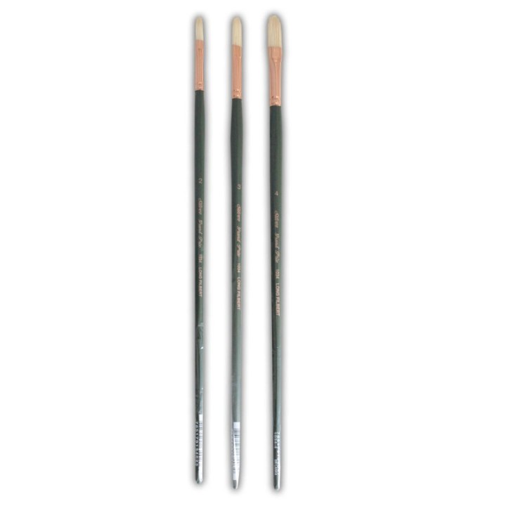 Silver Brush Grand Prix Small Long Filberts, 3 Brushes