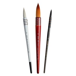Silver Brush Atelier Quills Rounds, 3 Brushes