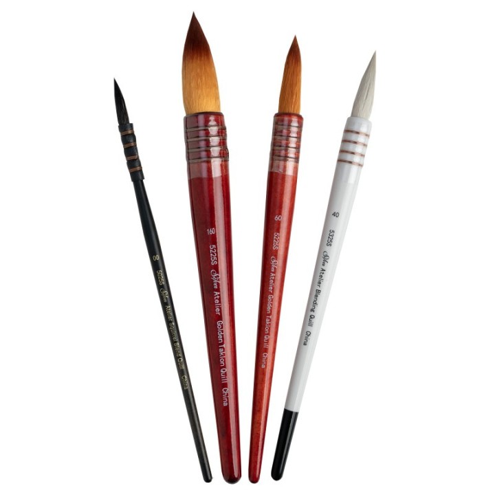 Silver Brush Atelier Quills Mix, 4 Brushes