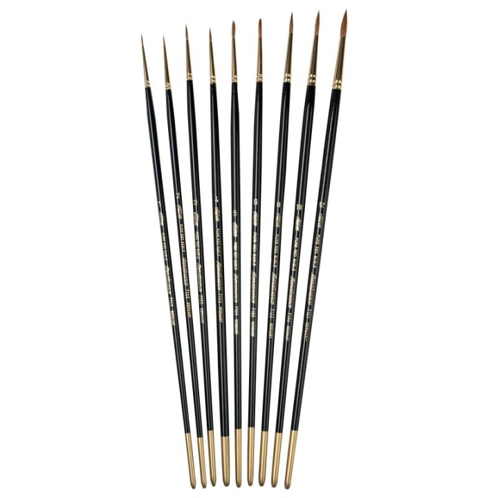 Silver Brush Renaissance Rounds, 9 Brushes