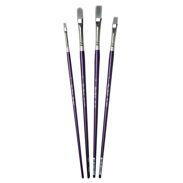 Silver Brush Silver Silk LH 4-Piece Brush Set