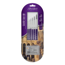 Silver Brush Silver Silk 88 SH 6-Piece Round Brush Set