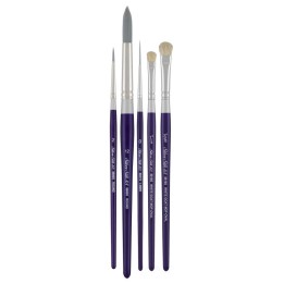 Silver Brush Silver Silk 88 SH 5-Piece Decorative Painting Brush Set