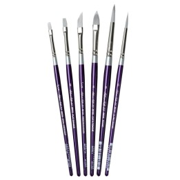 Silver Brush Silver Silk Creative, 6 Brushes