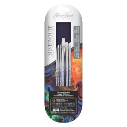 Silver Brush Silverwhite® Foundation Basic 6-Piece W/C Brush Set