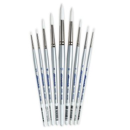 Silver Brush Silverwhite Rounds, 9 Brushes