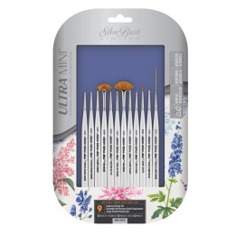 Silver Brush Ultra Mini® Miniature Detail 12-Piece Brush Set