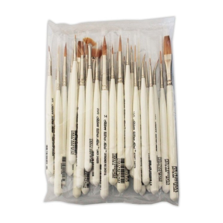 Silver Brush Ultra Mini® Complete 29-Piece Brush Set