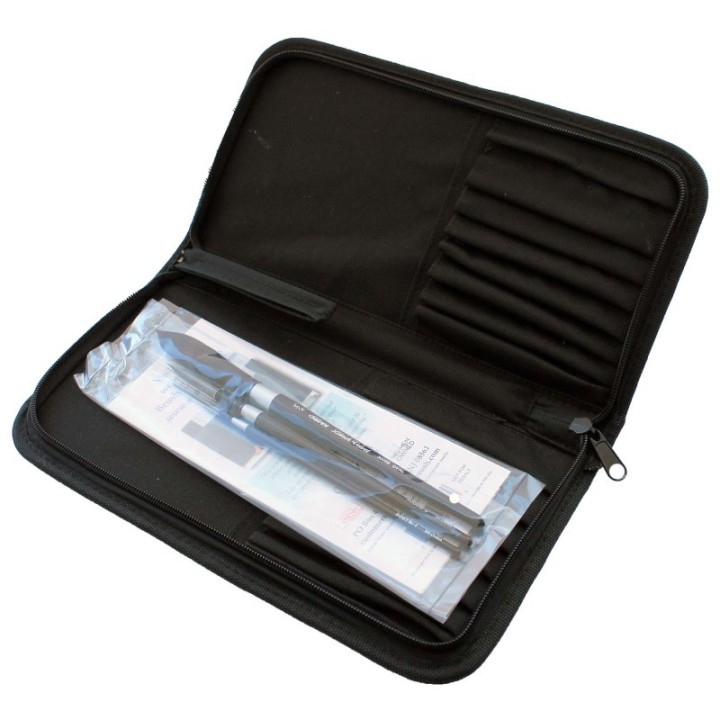 Silver Brush Black Velvet® 3-Piece Brush Set with Case