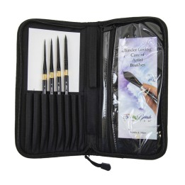 Silver Brush Black Velvet® Voyage™ Plein Air Brush Set w/Case, Brushes