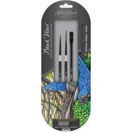 Silver Brush Black Velvet® 3-Piece W/C& Gouache Brush Set