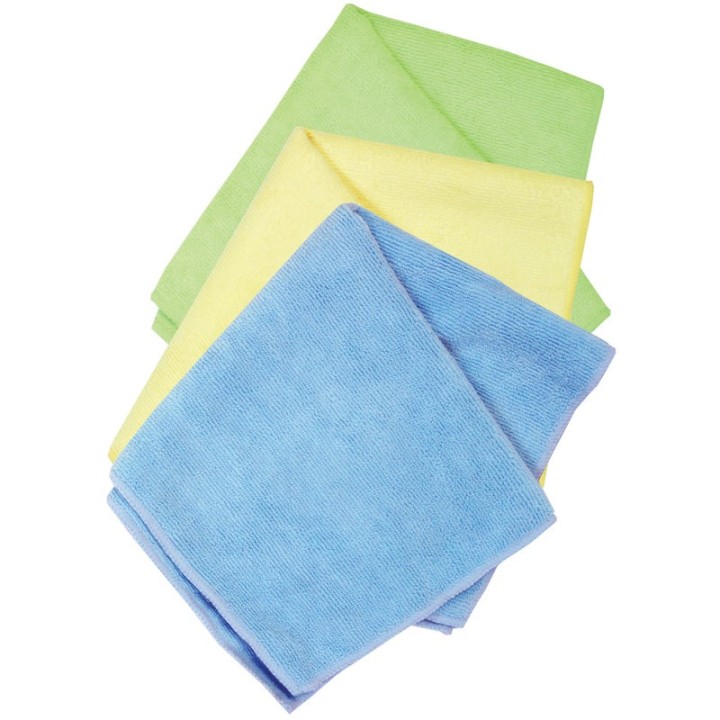 S.M. Arnold, Inc. Microfiber Detailing Towels, 14" x 14", Pack of 3