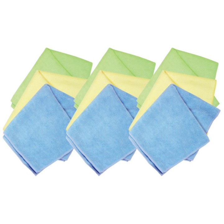 S.M. Arnold, Inc. Microfiber Detailing Towels, 14" x 14", 3 Per Pack, 3 Packs