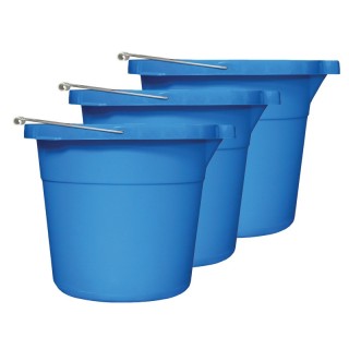S.M. Arnold, Inc. Multi-Purpose Bucket, Blue, 12 Quart, Pack of 3