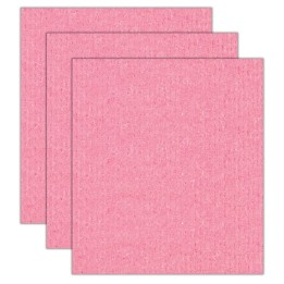 S.M. Arnold, Inc. Sponge Cloth, 7.5" x 8", Red, Pack of 3