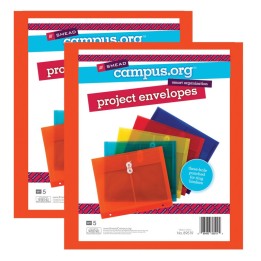 Smead® Poly Project Envelopes, 5 Per Pack, 2 Packs