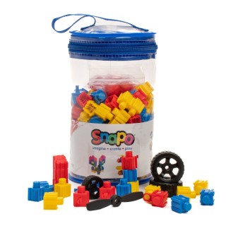 Snapo Building Blocks, Creative Builder's Kit, 200 Pieces