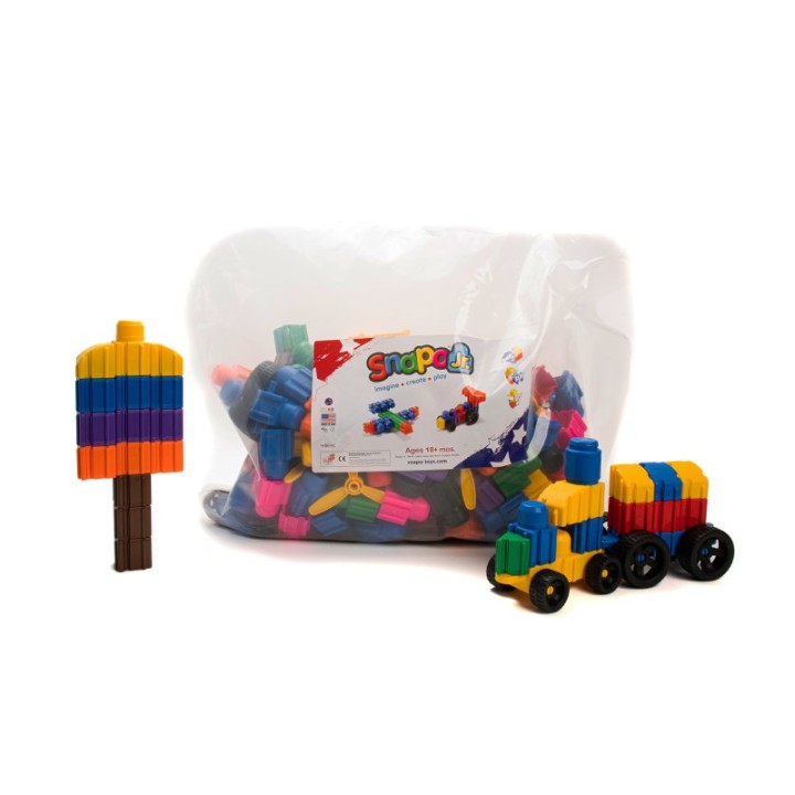 Snapo Jr. Building Blocks, Ultimate Builder's Kit, 250 Pieces