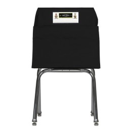 Seat Sack® Medium Chair Pocket Classroom Storage Organizer - 15 inch, Black