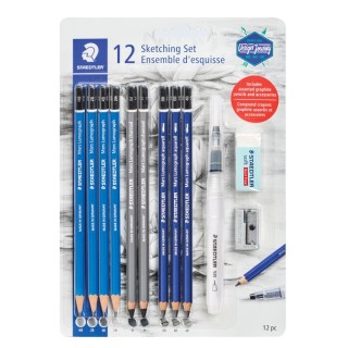 STAEDTLER® Mars® Lumograph® Sketch Set, Includes Accessories, 12 pieces