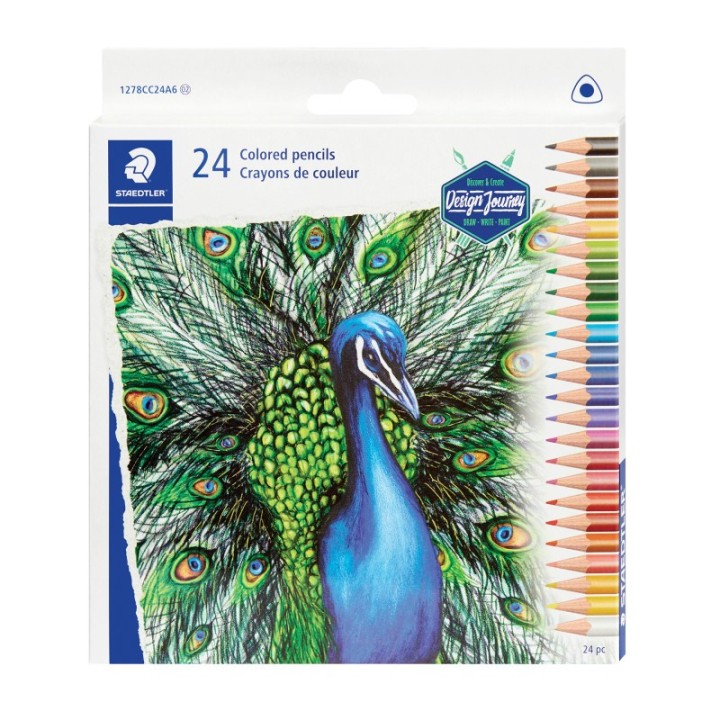 STAEDTLER® Triangular colored pencils, 48 colors